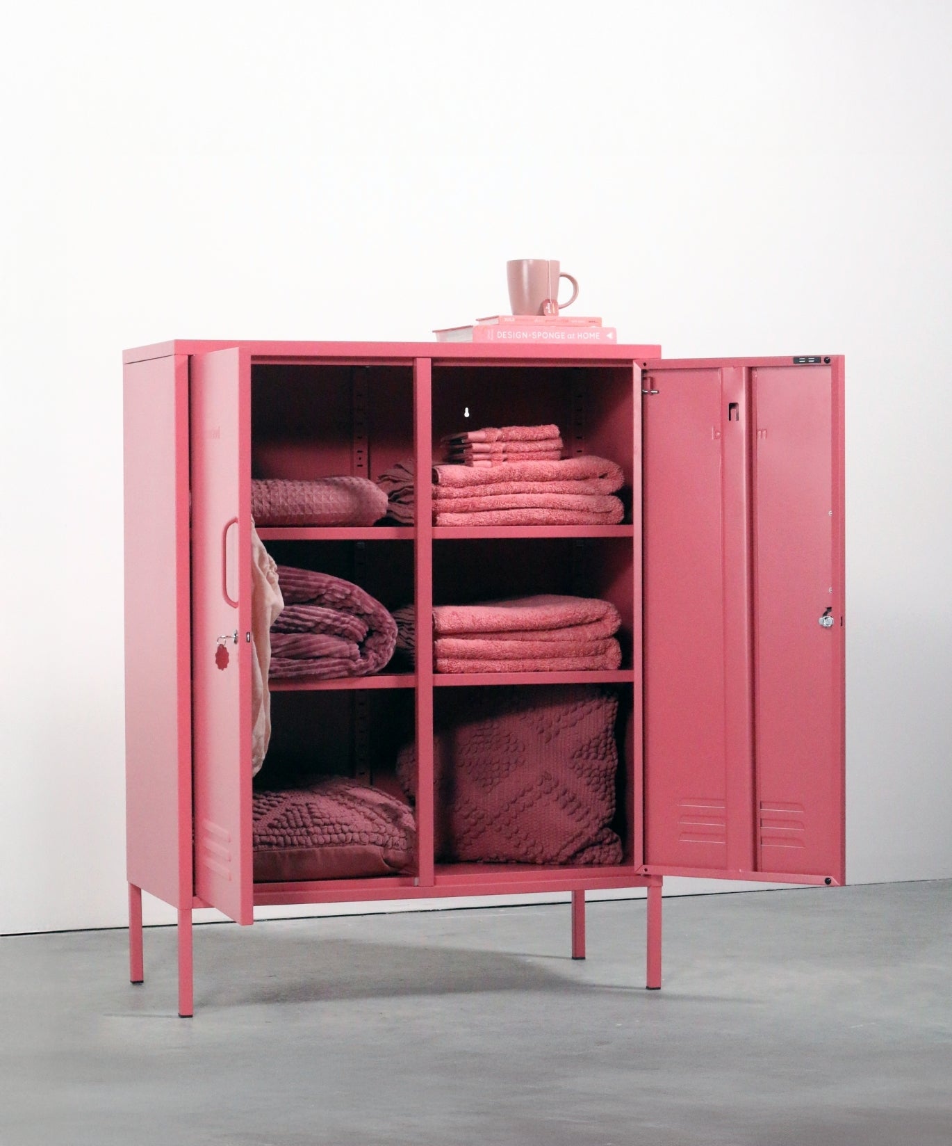 The Midi Locker in Berry — lifestyle 2