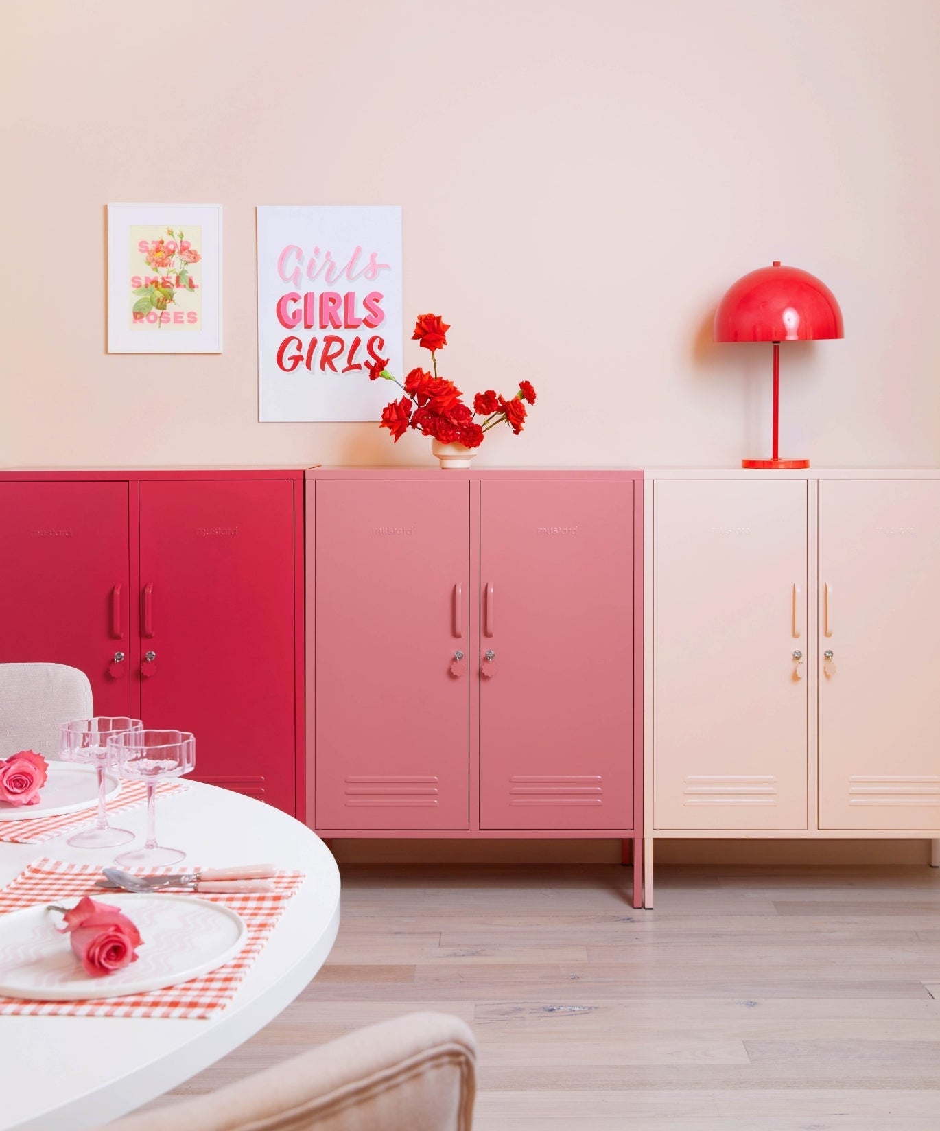 The Midi Locker in Berry — lifestyle 3
