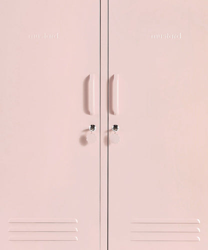 The Midi Locker in Blush — close-up