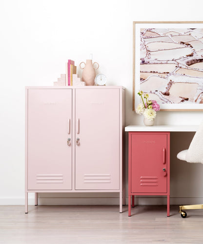 The Midi Locker in Blush — lifestyle