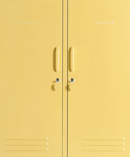 The Midi Locker in Butter — close-up