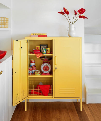 The Midi Locker in Butter — lifestyle 2
