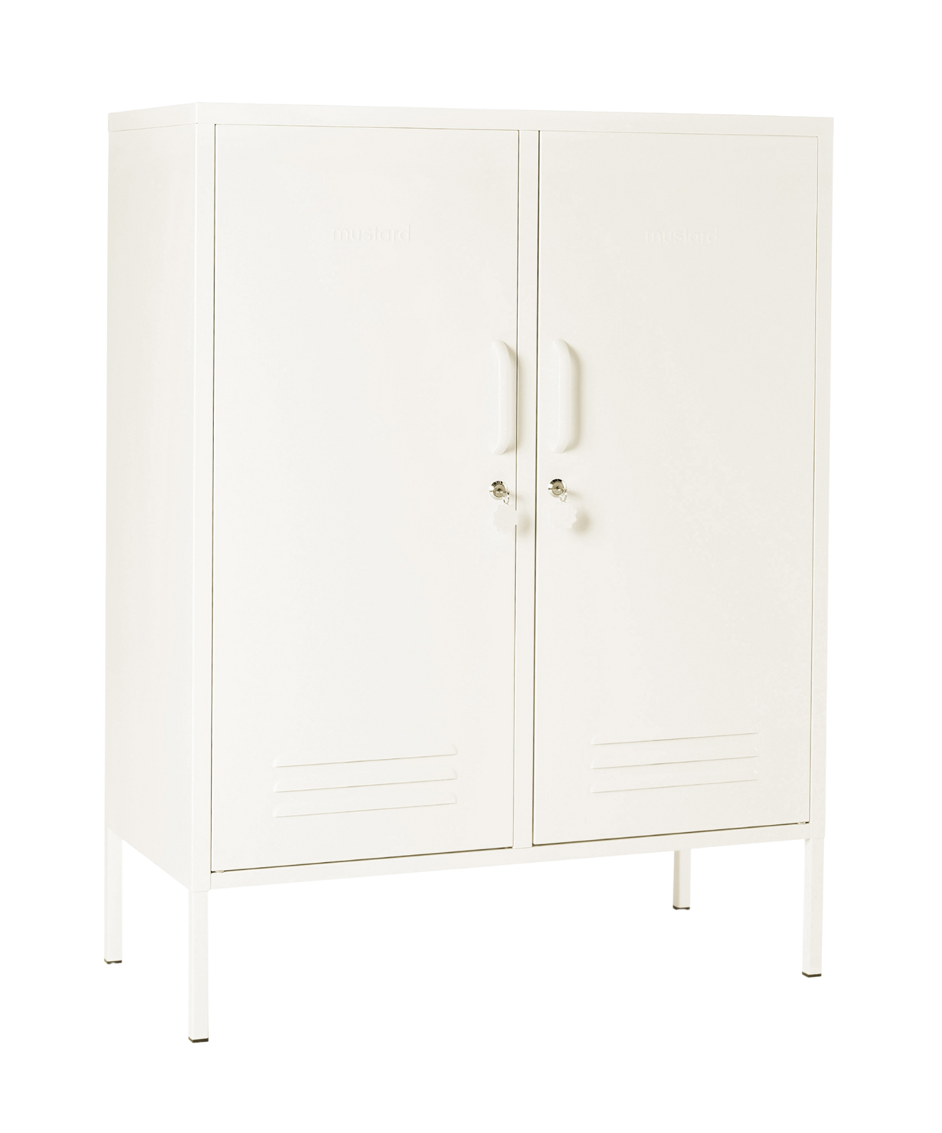 The Midi Locker in Chalk — angled