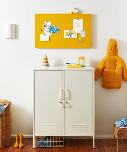 The Midi Locker in Chalk — lifestyle