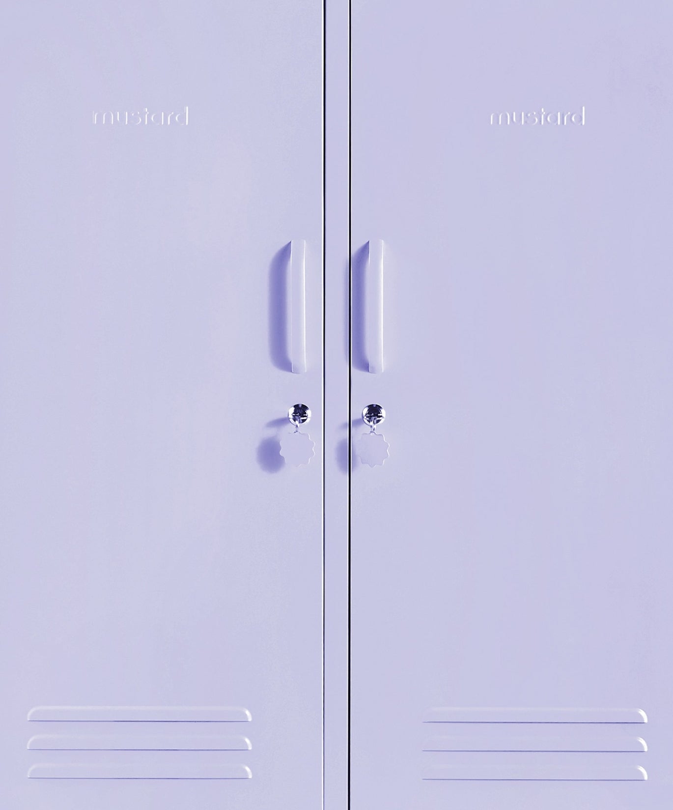 The Midi Locker in Lilac — close-up