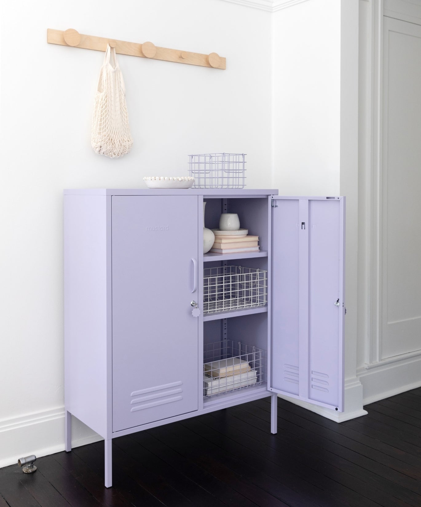 The Midi Locker in Lilac — lifestyle 3