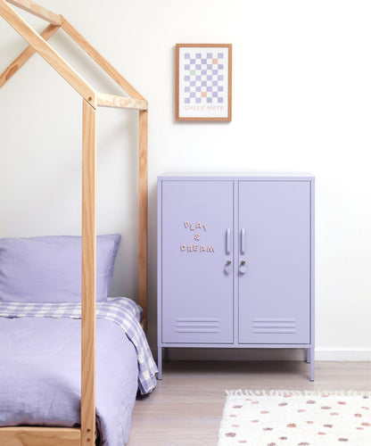 The Midi Locker in Lilac — lifestyle 4