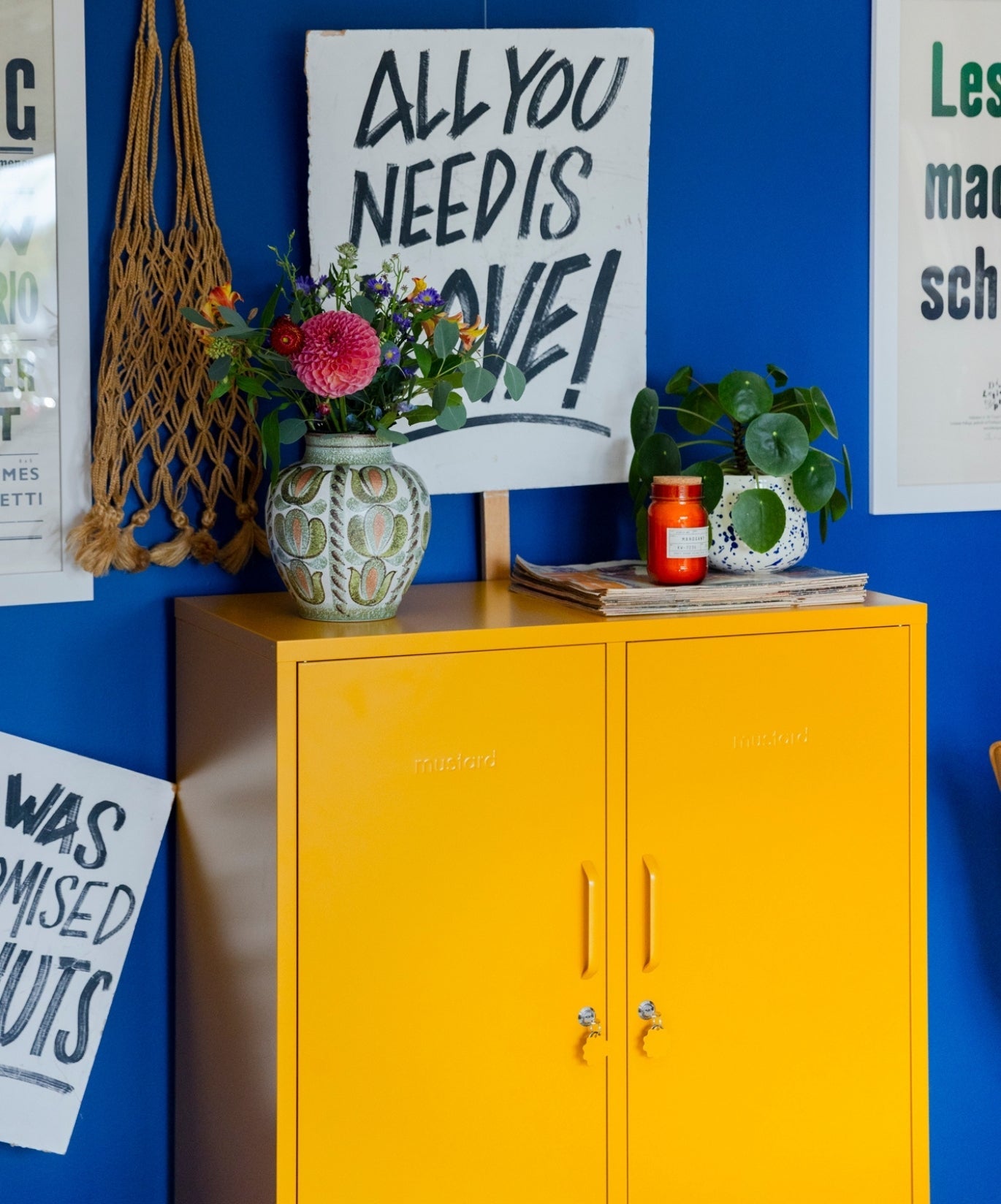 The Midi Locker in Mustard — lifestyle 3