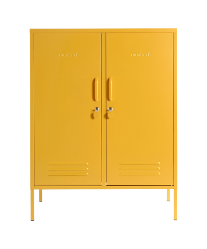 The Midi Locker in Mustard