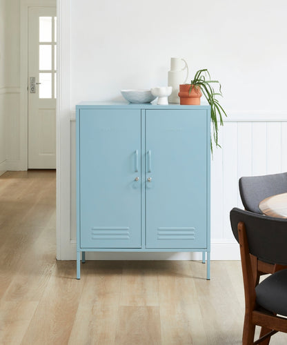 The Midi Locker in Ocean — lifestyle