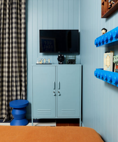 The Midi Locker in Ocean — lifestyle 2