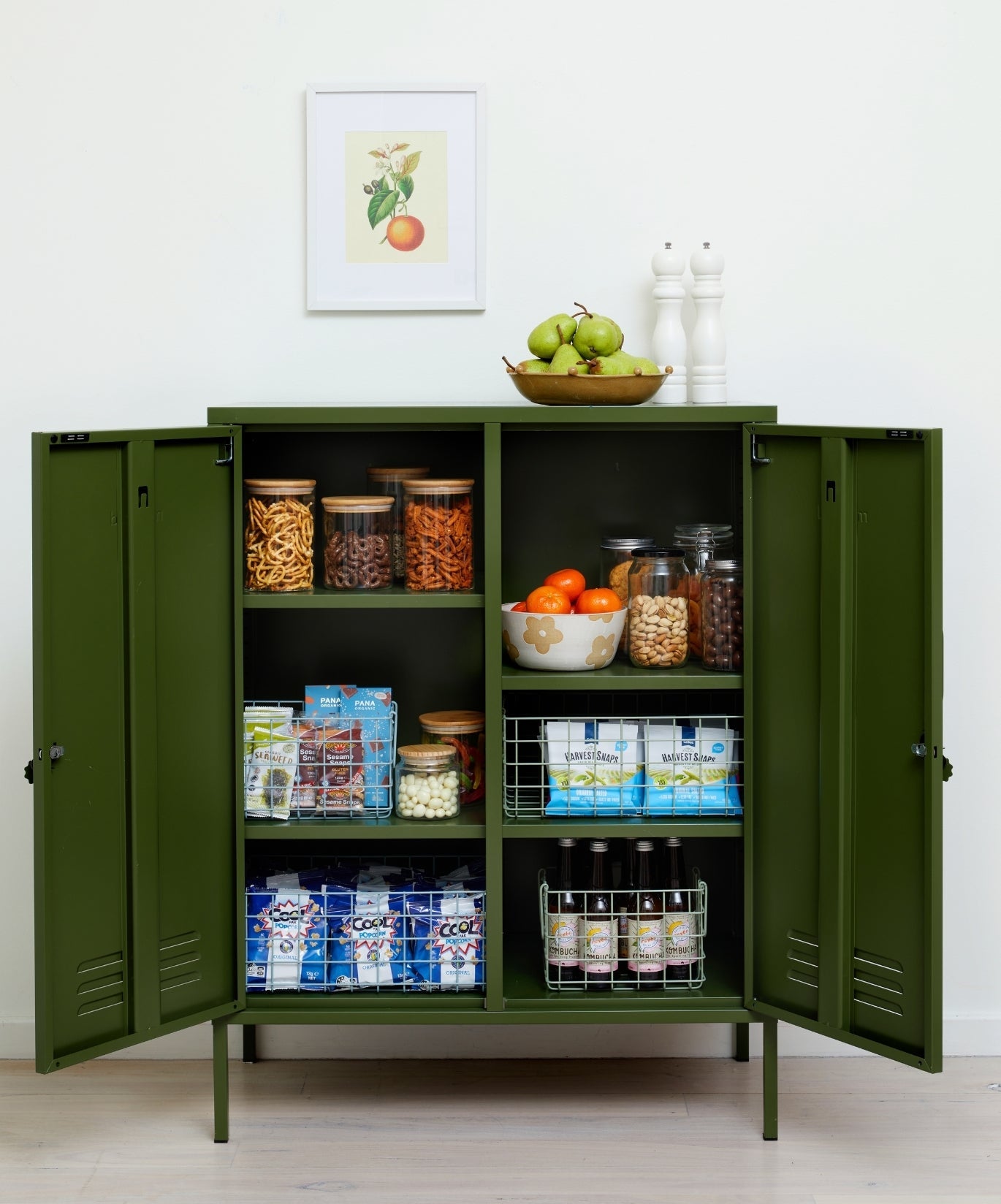The Midi Locker in Olive — lifestyle 2