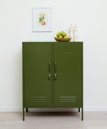 The Midi Locker in Olive — lifestyle 3