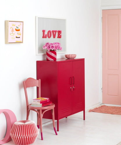 The Midi Locker in Poppy — lifestyle 3