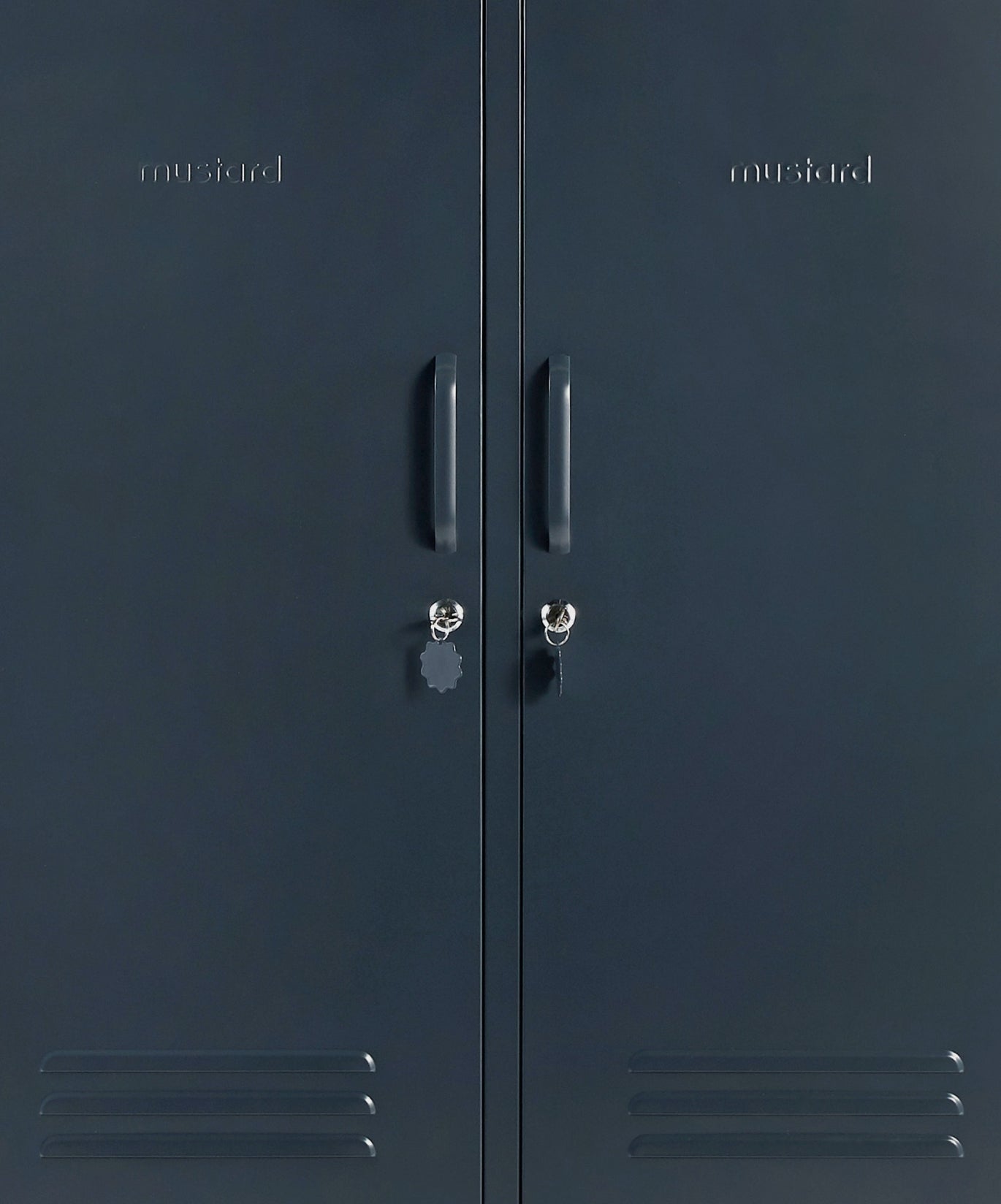 The Midi Locker in Slate — close-up