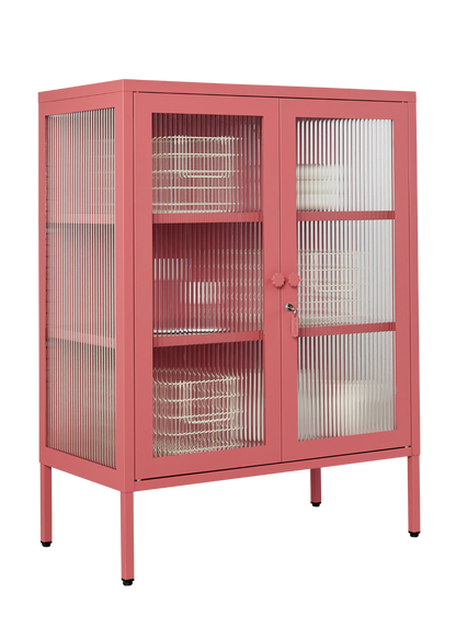 The Mixer Drinks Cabinet in Berry — angled
