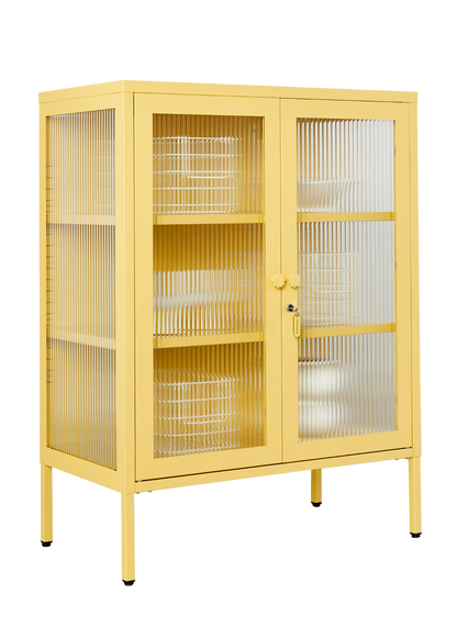 The Mixer Drinks Cabinet in Butter — angled