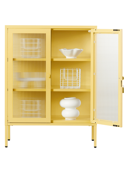 The Mixer Drinks Cabinet in Butter — open