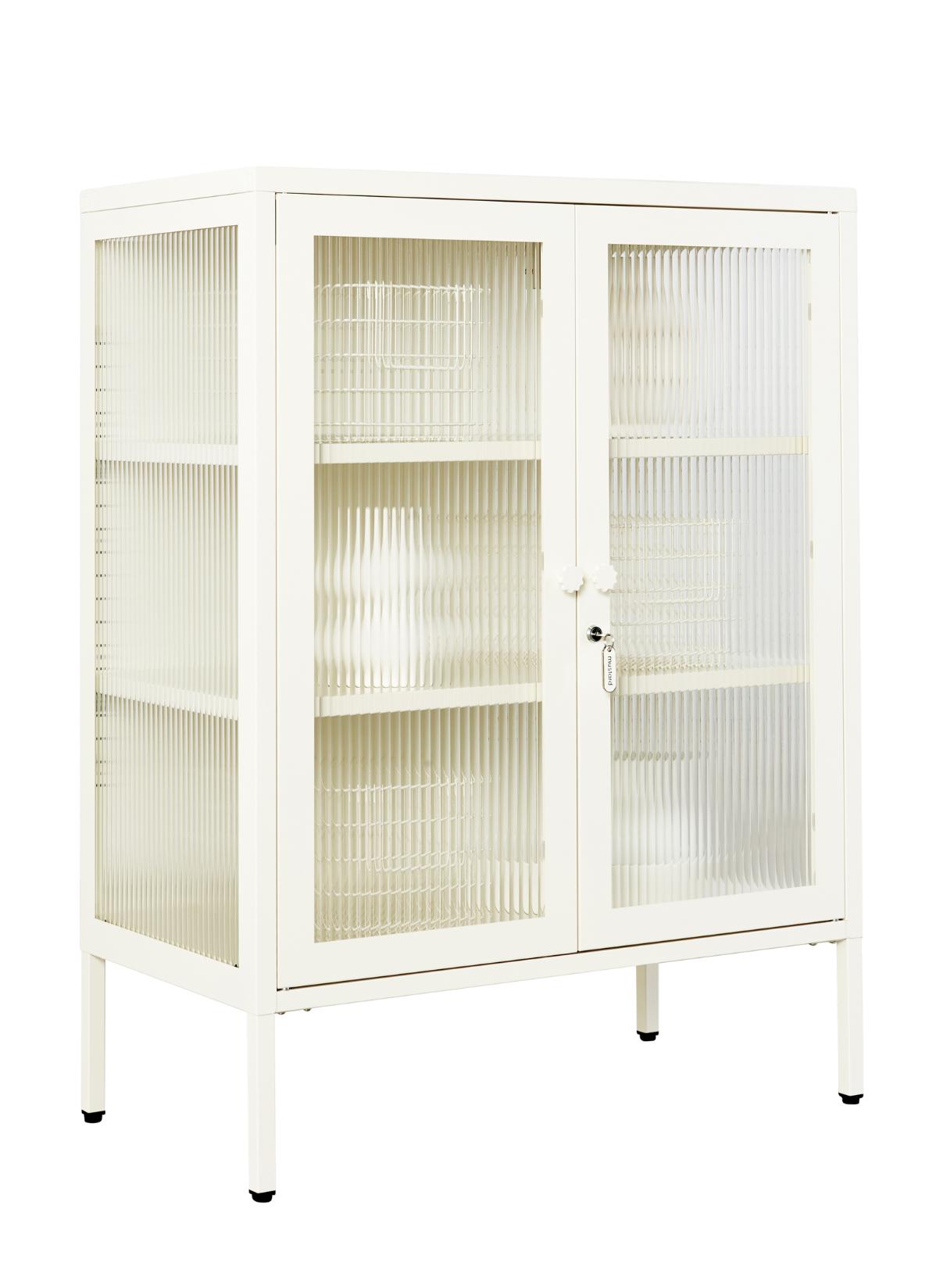 The Mixer Drinks Cabinet in Chalk — angled