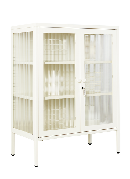 The Mixer Drinks Cabinet in Chalk — angled