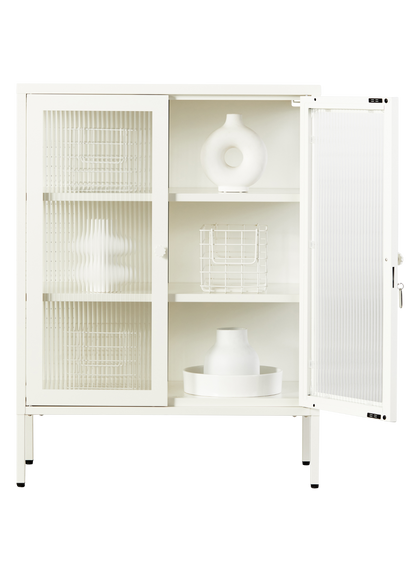 The Mixer Drinks Cabinet in Chalk — open