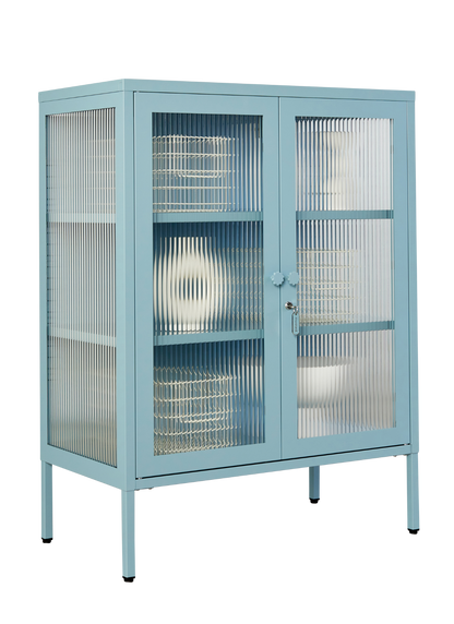 The Mixer Drinks Cabinet in Ocean — angled