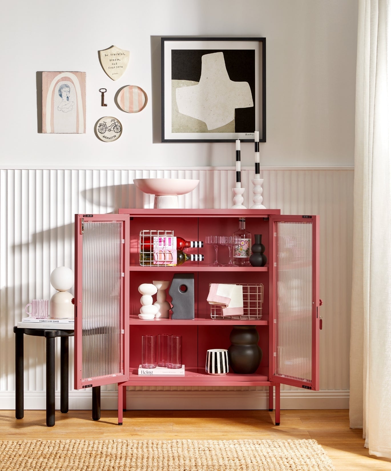The Mixer Drinks Cabinet in Berry — lifestyle 3