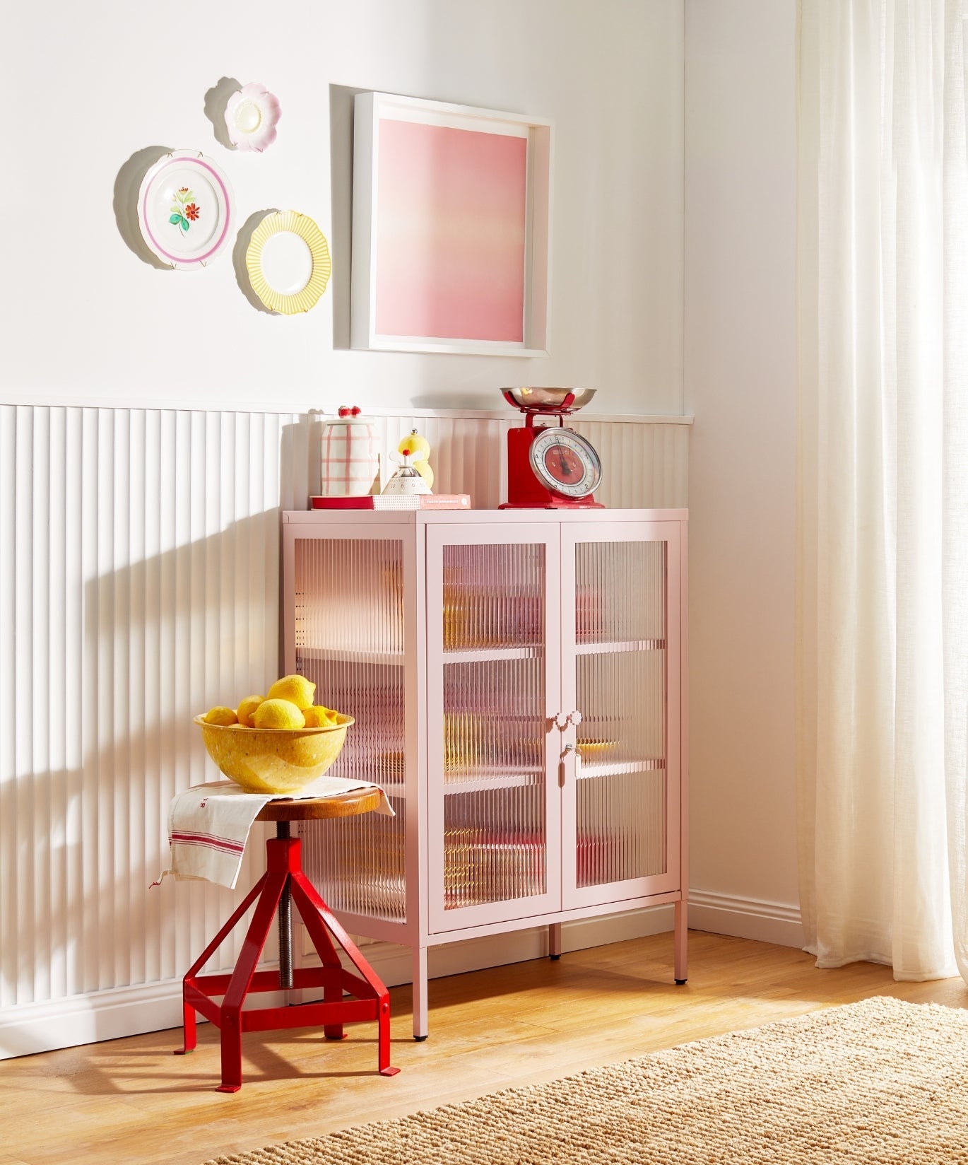 The Mixer Drinks Cabinet in Blush — lifestyle 4