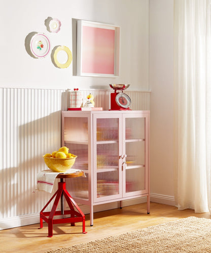 The Mixer Drinks Cabinet in Blush — lifestyle 4
