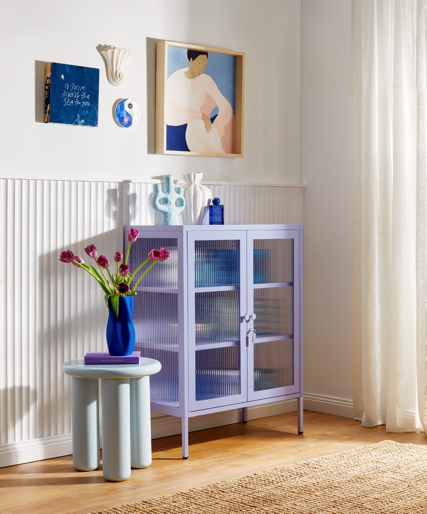 The Mixer Drinks Cabinet in Lilac — lifestyle 4