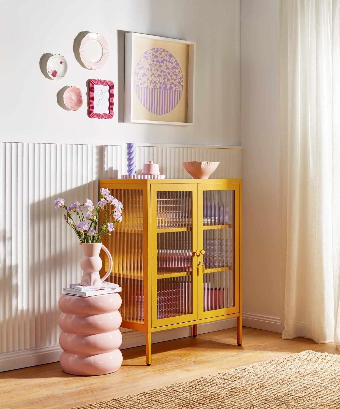 The Mixer Drinks Cabinet in Mustard — lifestyle 4