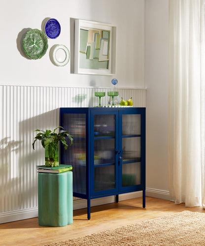 The Mixer Drinks Cabinet in Navy — lifestyle 4