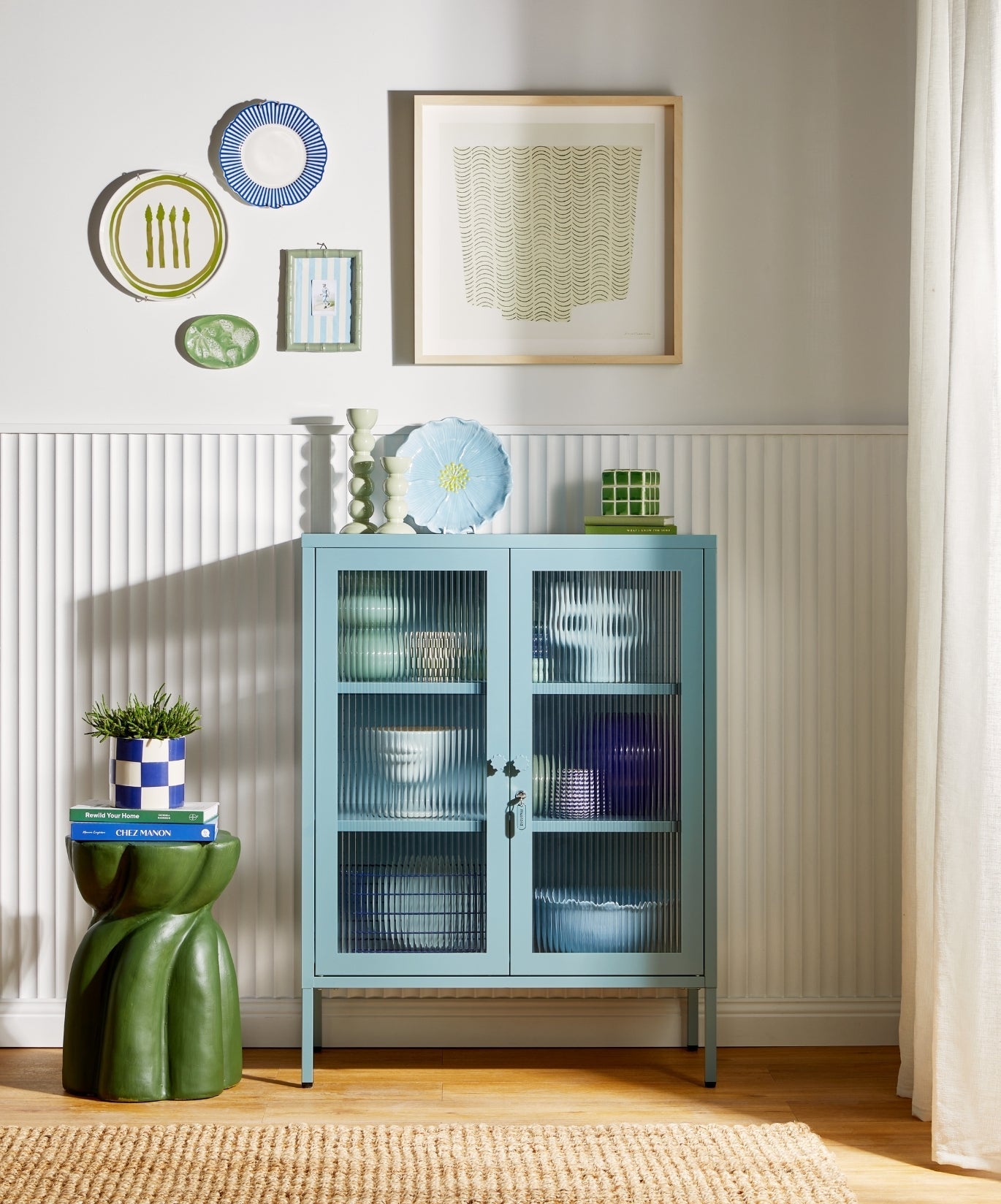 The Mixer Drinks Cabinet in Ocean — lifestyle