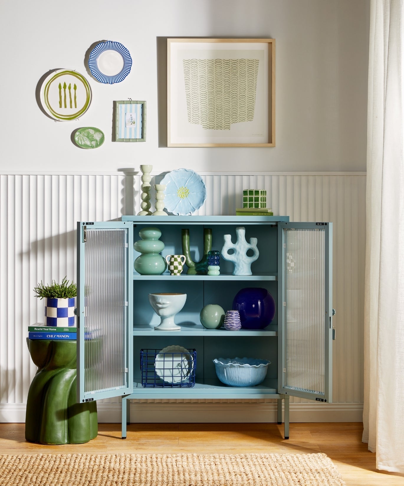 The Mixer Drinks Cabinet in Ocean — lifestyle 3