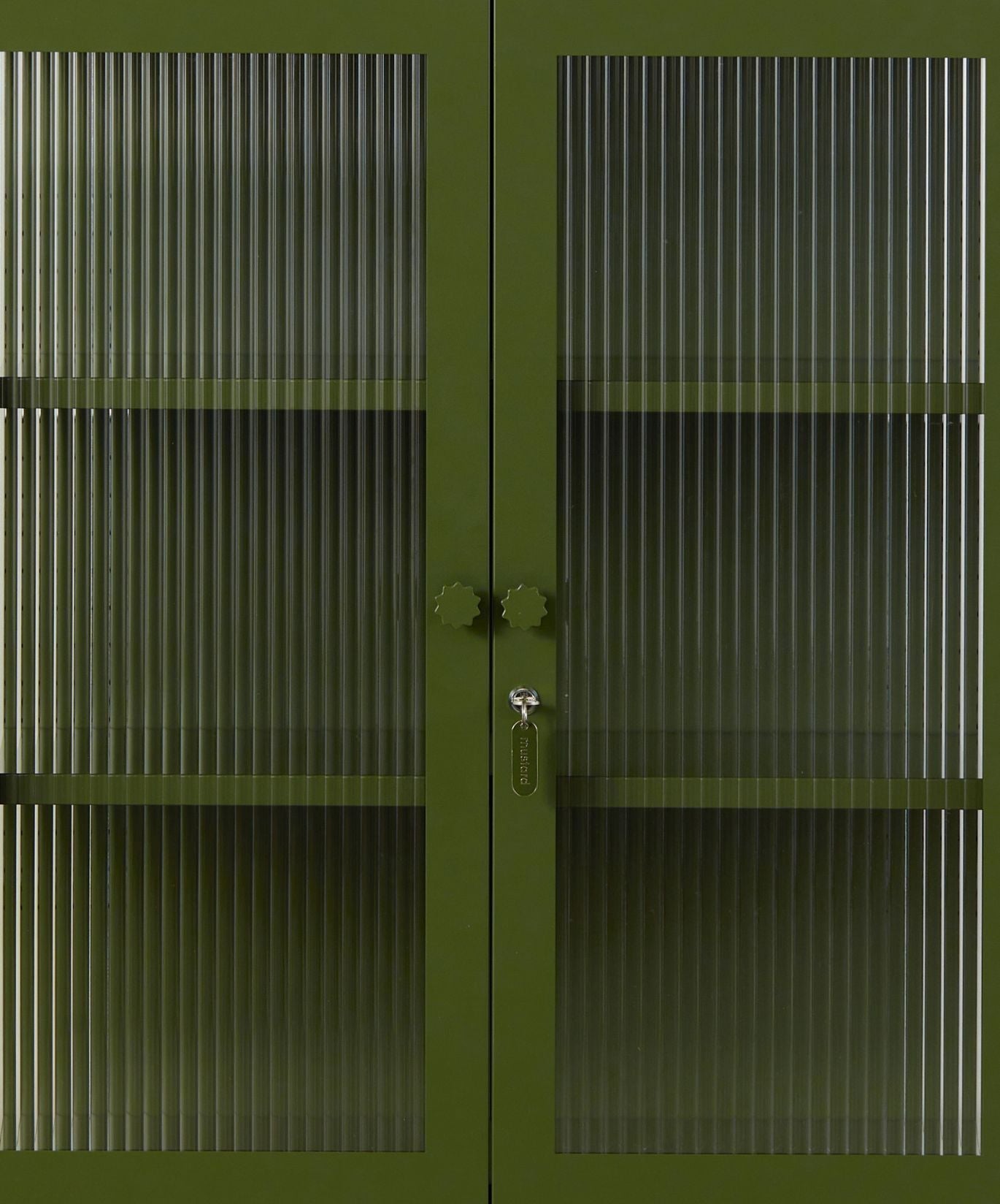 The Mixer Drinks Cabinet in Olive — close-up