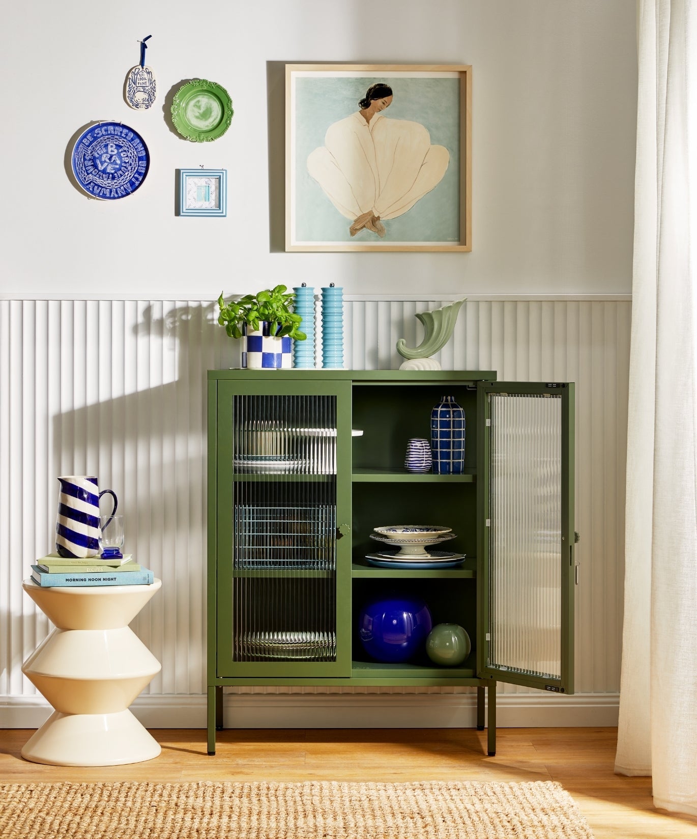The Mixer Drinks Cabinet in Olive — lifestyle 2