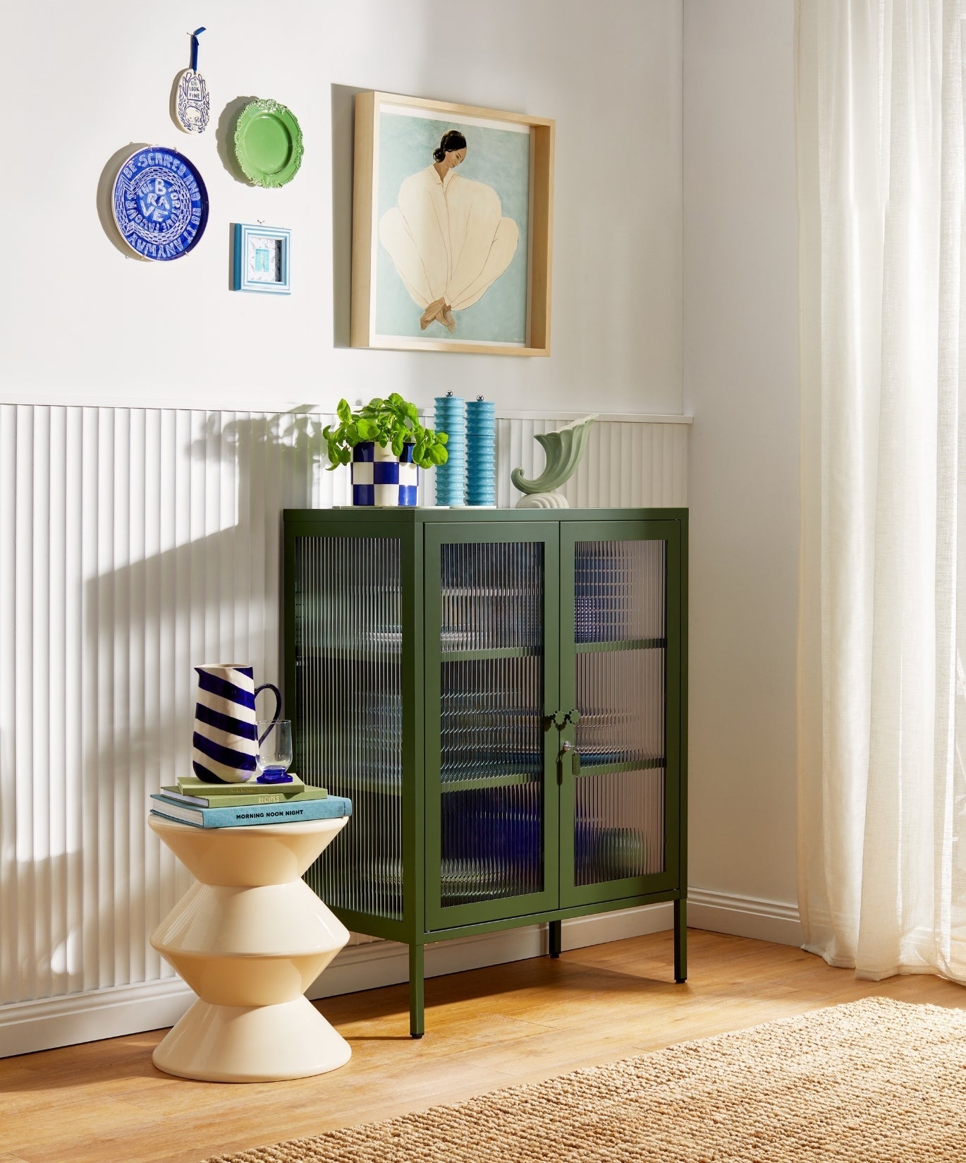 The Mixer Drinks Cabinet in Olive — lifestyle 4