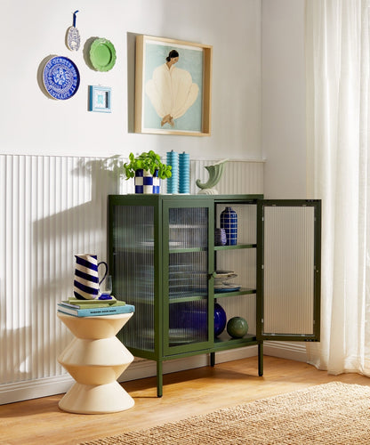 The Mixer Drinks Cabinet in Olive — lifestyle 5