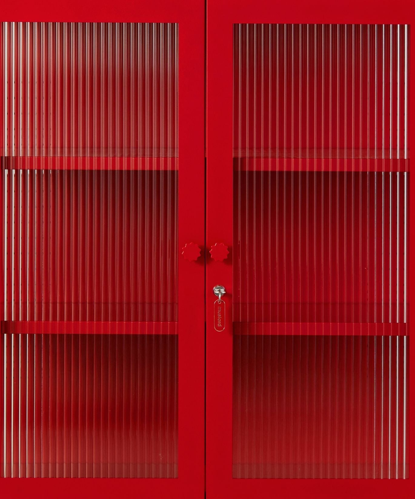The Mixer Drinks Cabinet in Poppy — close-up