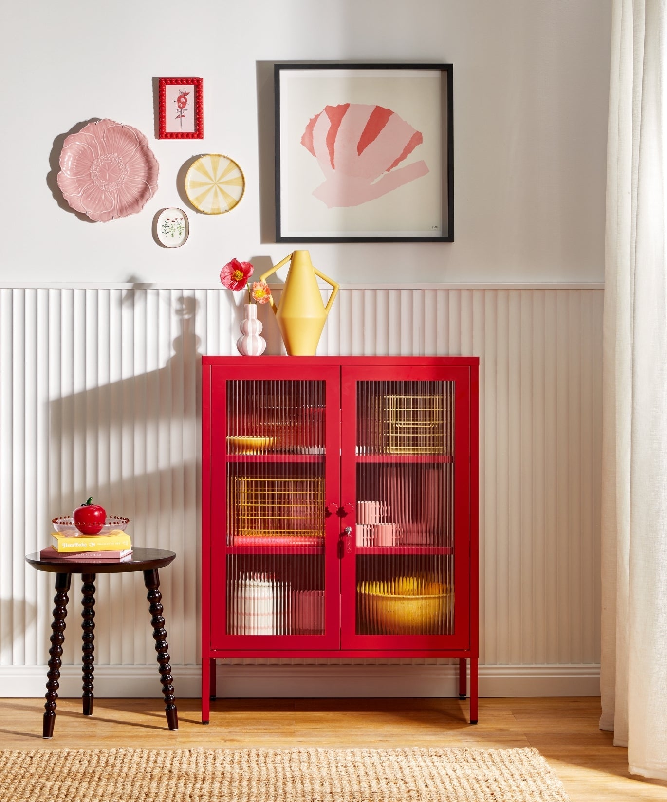 The Mixer Drinks Cabinet in Poppy — lifestyle