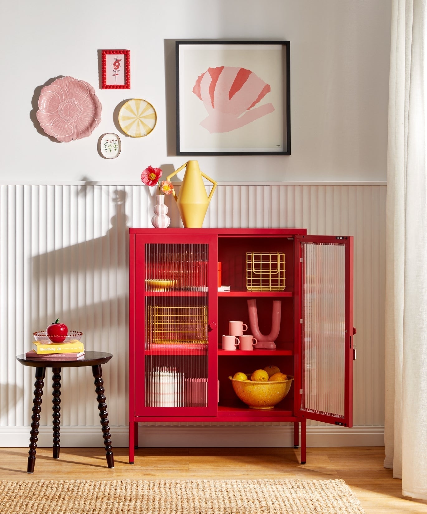 The Mixer Drinks Cabinet in Poppy — lifestyle 2