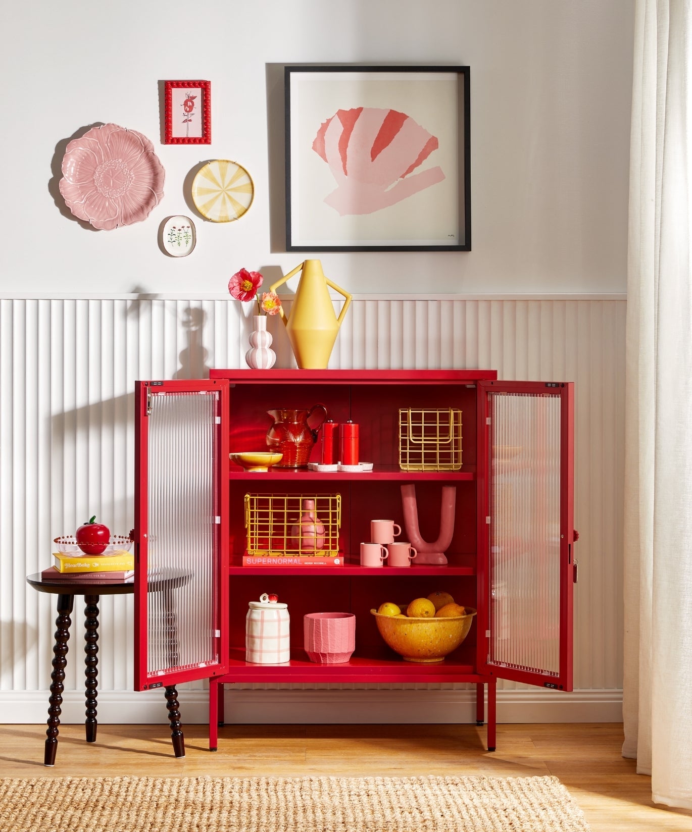 The Mixer Drinks Cabinet in Poppy — lifestyle 3