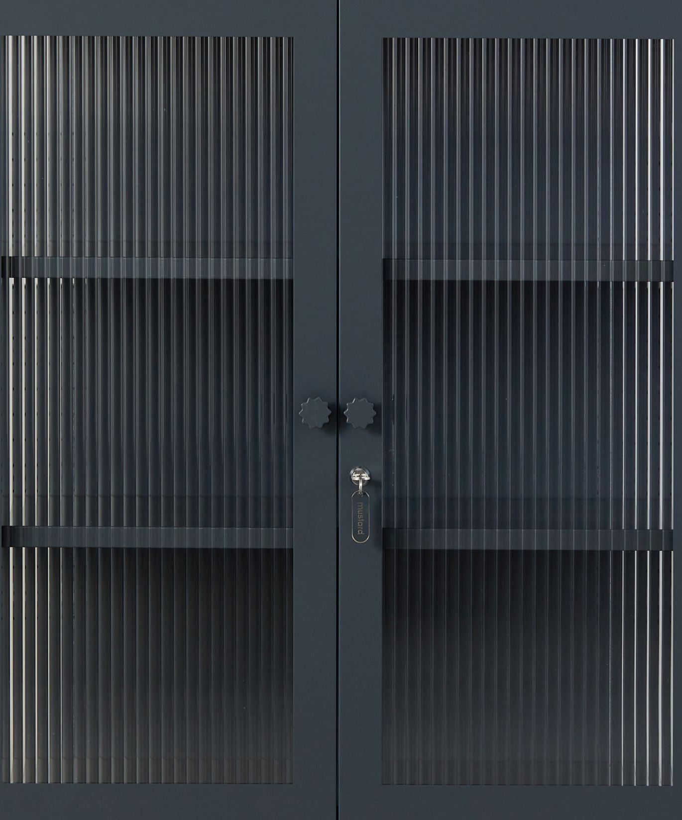 The Mixer Drinks Cabinet in Slate — close-up