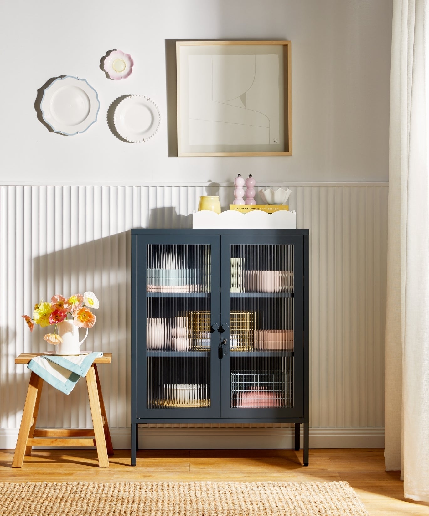 The Mixer Drinks Cabinet in Slate — lifestyle