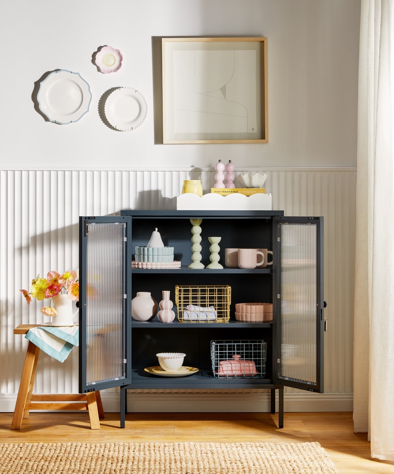The Mixer Drinks Cabinet in Slate — lifestyle 3