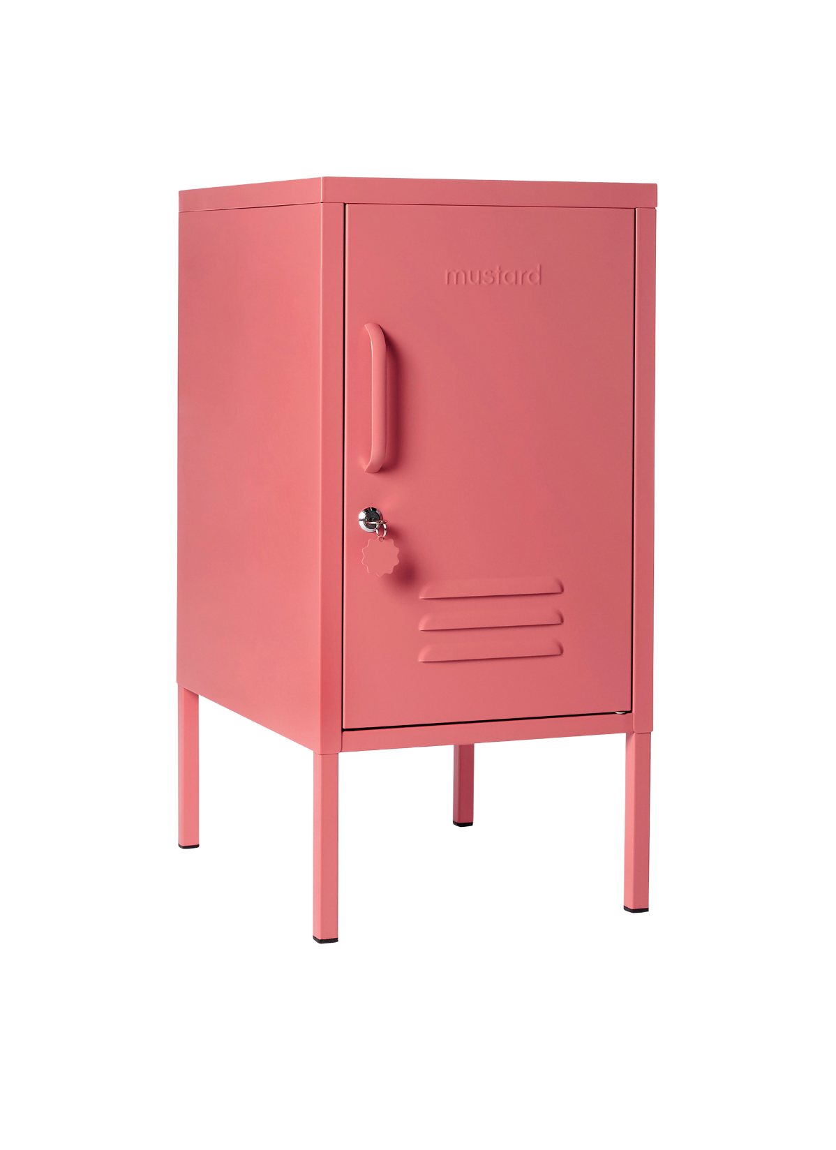 The Shorty Locker in Berry — angled