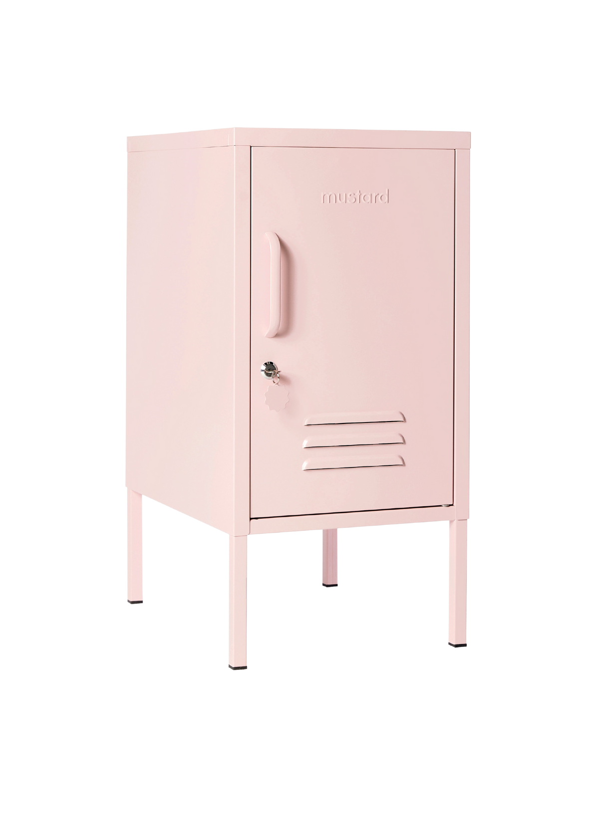 The Shorty Locker in Blush — angled