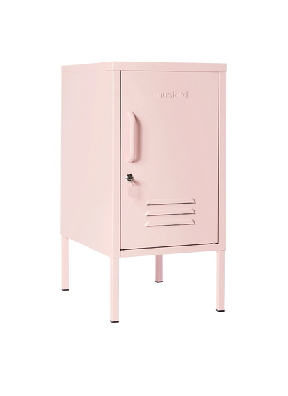 The Shorty Locker in Blush — angled