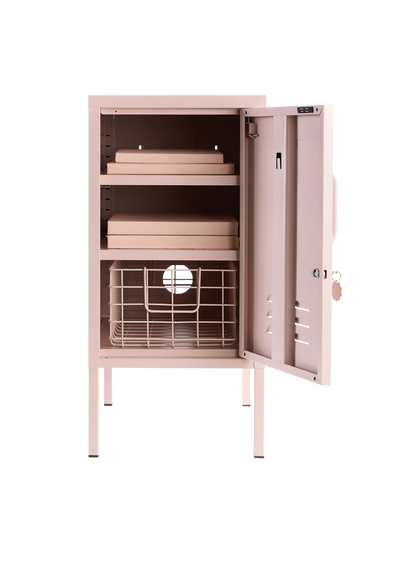 The Shorty Locker in Blush — open