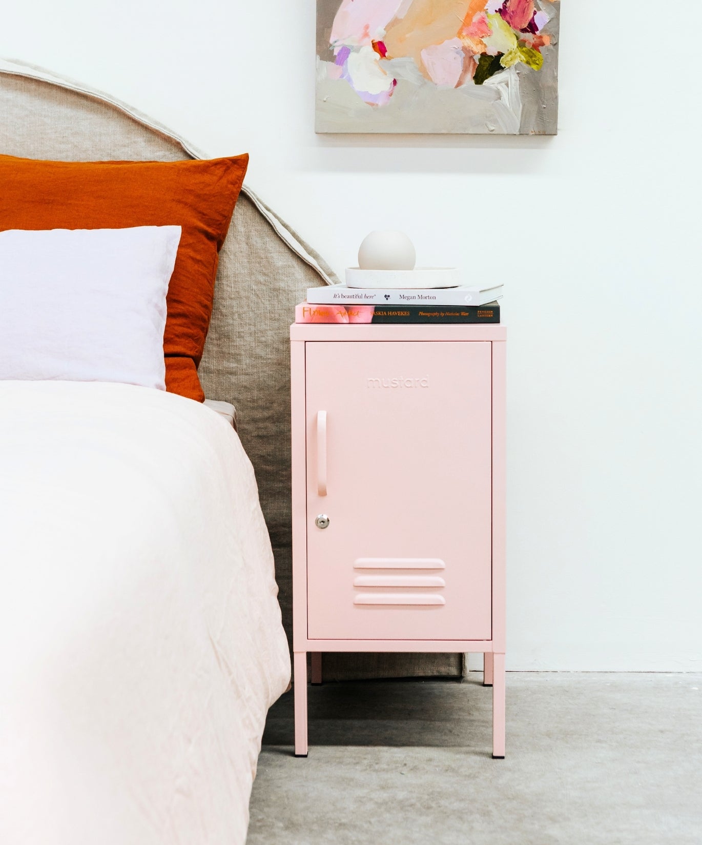 The Shorty Locker in Blush — lifestyle